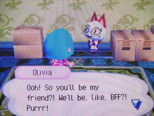 Olivia's surprised eyes