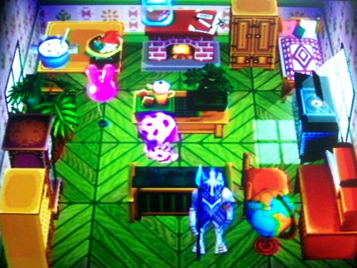 My dad's cozy upstairs