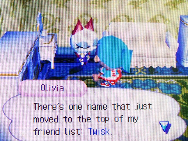 I've moved to the top of Olivia's friend-list for giving her medicine