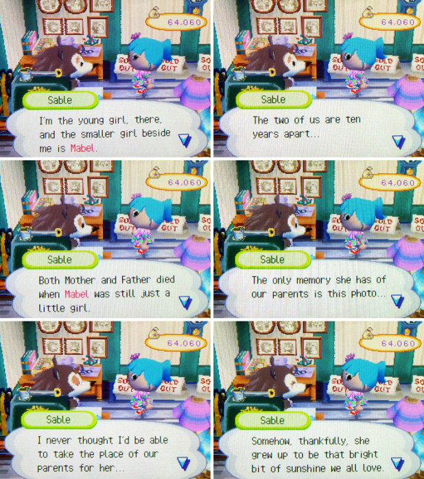 Sable and Mabel's childhood