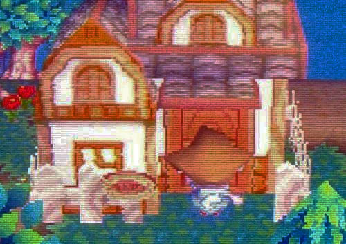 Gray roof cottage with warm wooden beams