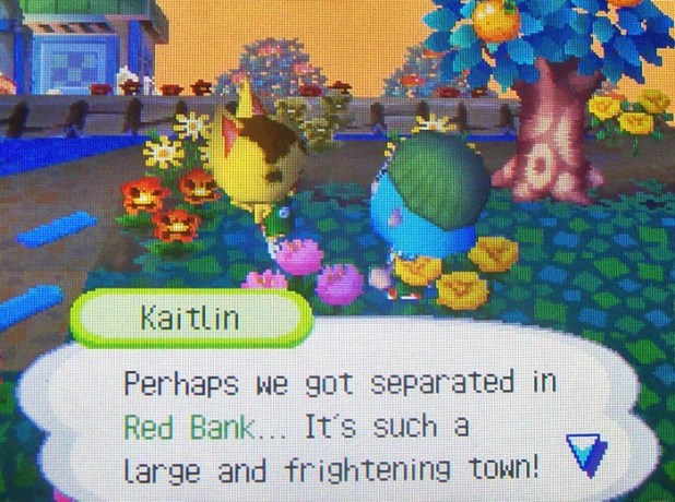 Kaitlin: Perhaps we got separated in Red Bank...It's such a large and frightening town!