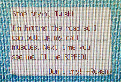 Rowan's goodbye letter