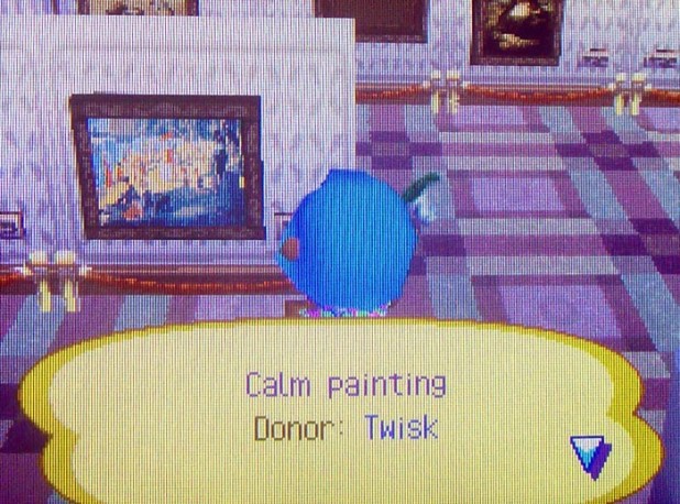 Calm painting at the museum