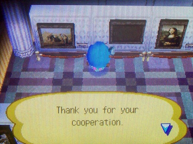 Last empty slot in the art exhibit