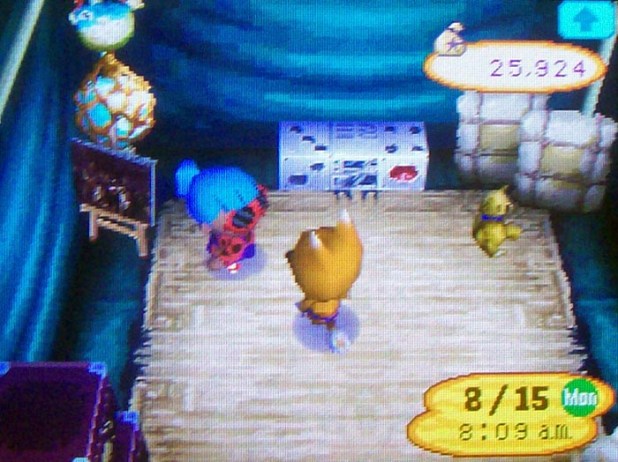 Redd's stock: Night's Watch by Rembrandt, a dice stereo, and a baby teddy bear