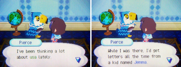 Pierce: I've been thinking a lot about usa lately. While I was there, I'd get letters all the time from a kid named Jemma.
