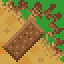 spaced brown bricks on grass - corner 2