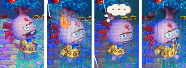 Dr. Shrunk's emotion options for Harmony: approval, blankness, thought, disbelief