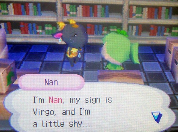 Nan: I'm Nan, my sign is Virgo, and I'm a little shy...