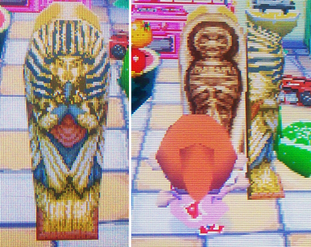 Opening up the mummy item