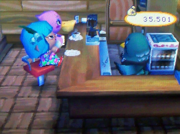 Drinking coffee with Phyllis