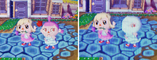 Observing how your character's eye shrinks when you wear the mummy mask