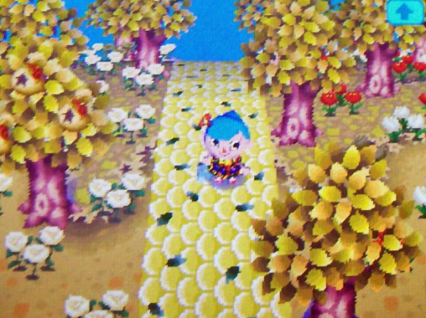 Golden trees by the golden path