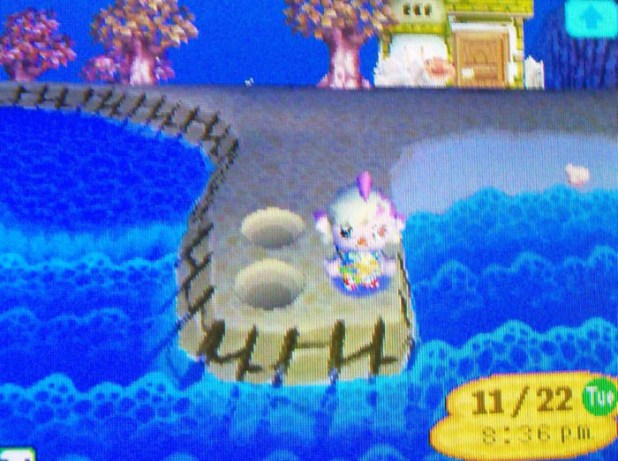 Morphed and standing in the same square on a peninsula