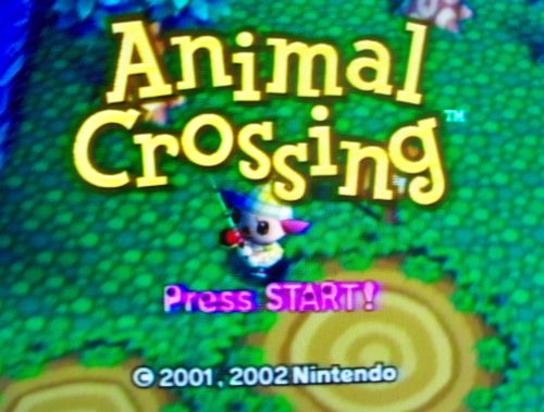 Twin running around on the title screen