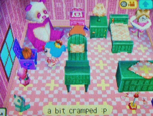 In Bell's whimsical pastel room