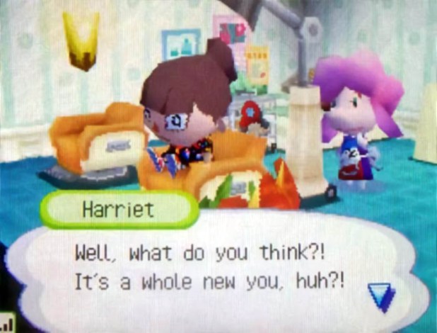 Getting a haircut to match Saima