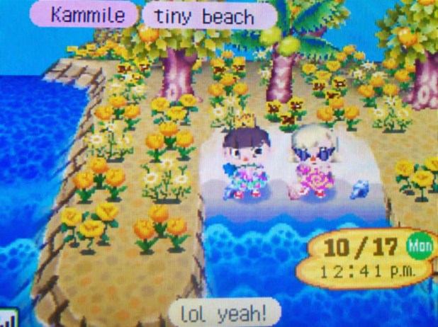 On my island filled with yellow flowers