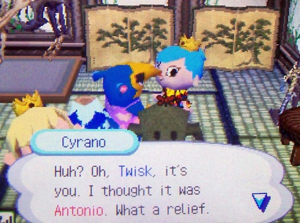 Cyrano: Huh? Oh, Twisk, it's you. I thought it was Antonio. What a relief.