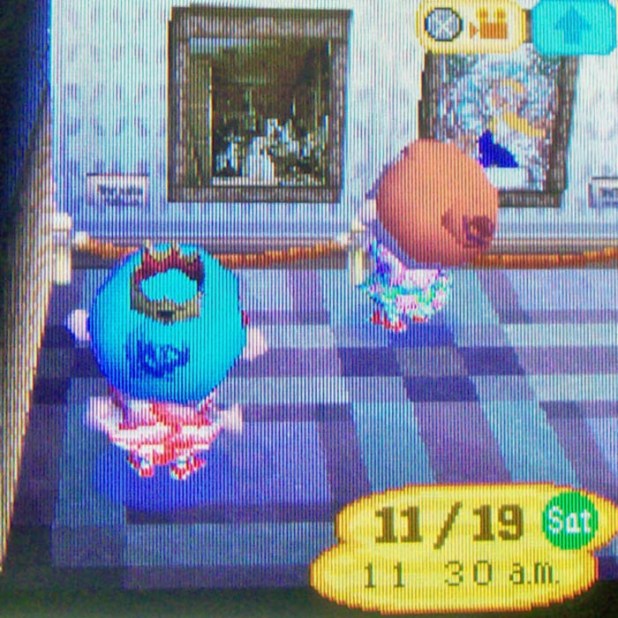 Twisk and Rain at the art exhibit