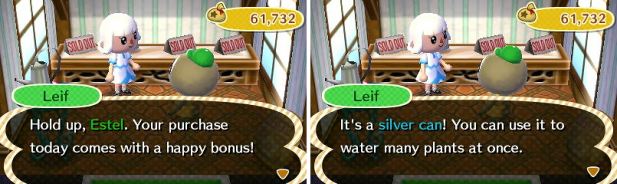 Getting the silver can from Leif