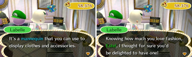 Receiving a mannequin from Labelle