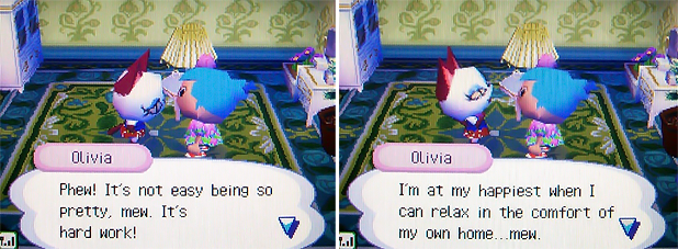 Chatting with Olivia in Osworth