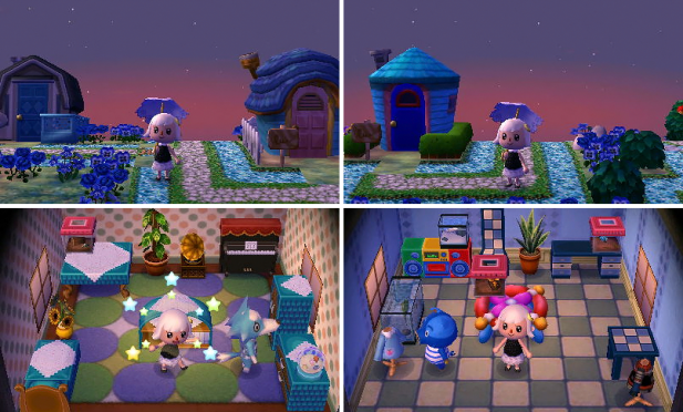 Blue homes in Miagen