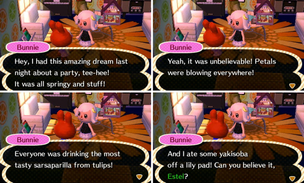 Bunnie dreaming of a fairy feast