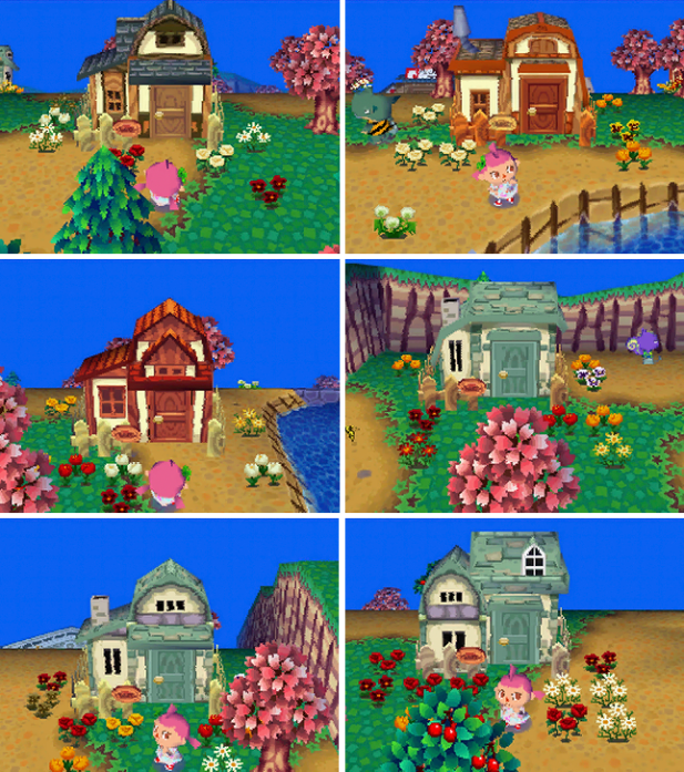 The house exteriors in Suncombe