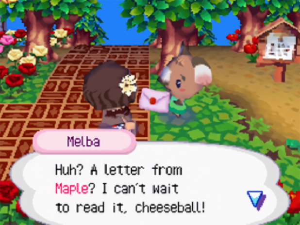 Melba: Huh? A letter from Maple? I can't wait to read it!