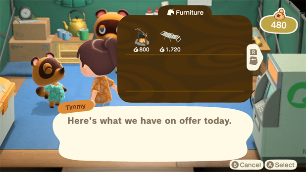 Furniture items available