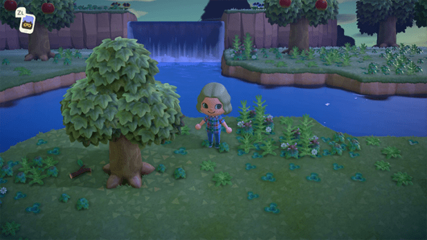 dreamy 5 AM skies above Ithaelia's most visible waterfall