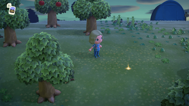 glowy crack in the ground